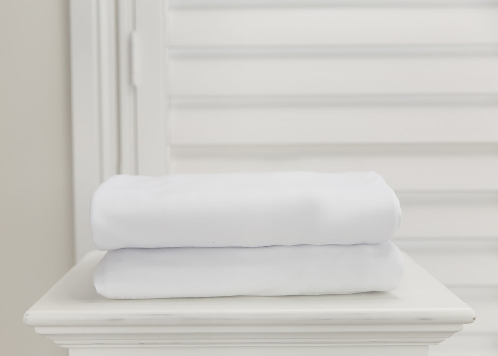 L'il Fraser 1 piece fitted cot sheet - Crisp White